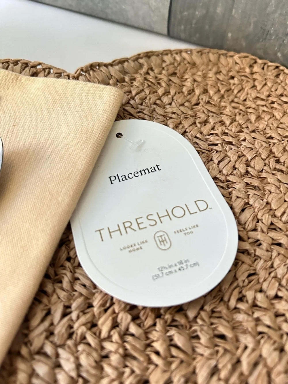 Threshold natural woven